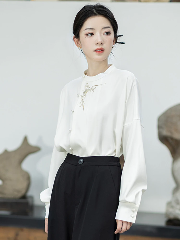 Winter Hanfu Coat Modern Song Warm Top for Women