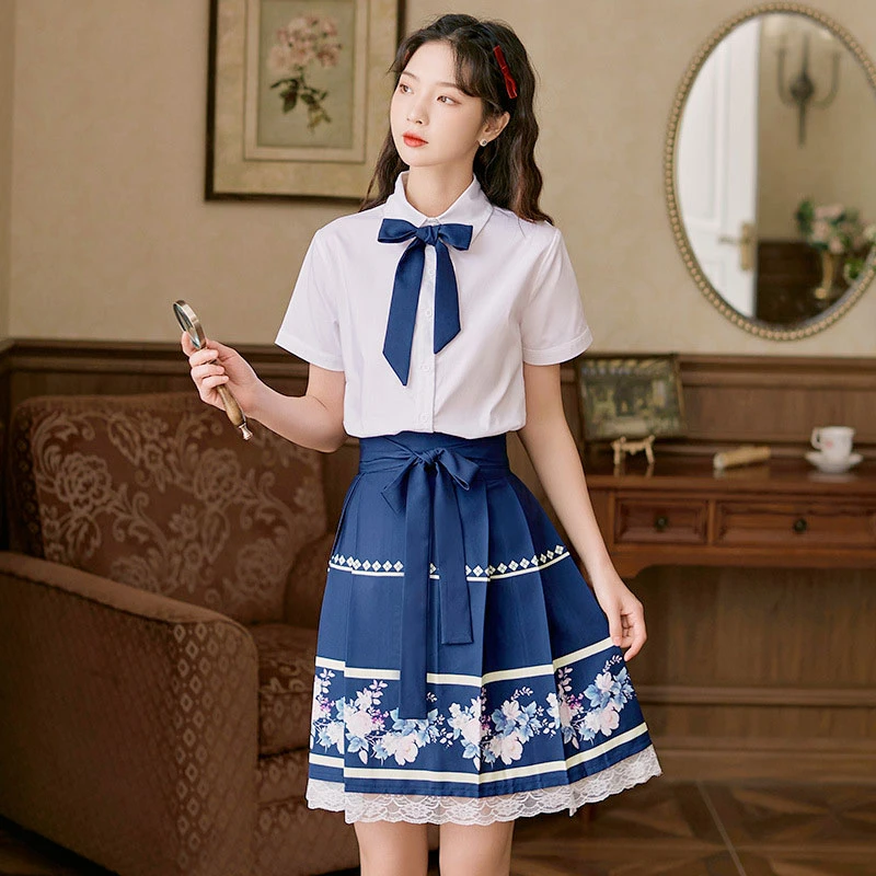 Preppy Blue fashion hanfu