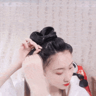 Chinese Hanfu Hairstyle Tutorial – 3 [Without Wig Buns]