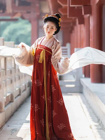 Exquisite Restored Hanfu from the Ancient Painting 14