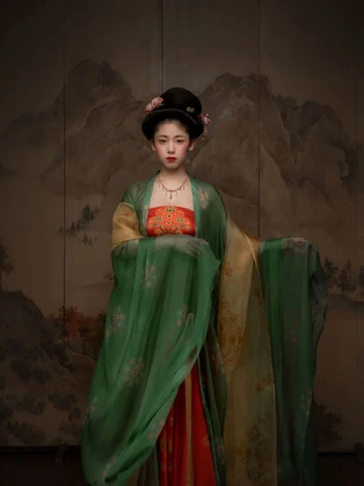 Exquisite Restored Hanfu from the Ancient Painting 19