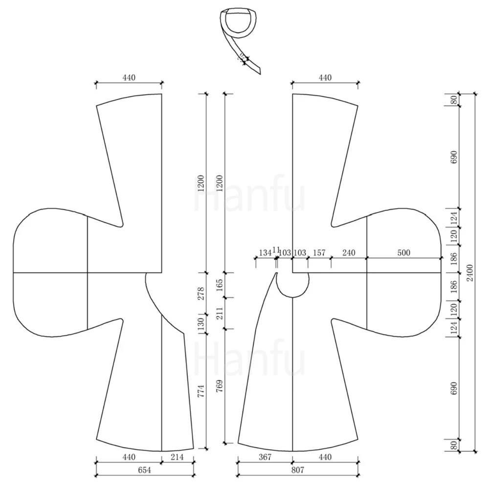 Hanfu Making(5) - Pan Collar Aoqun Cutting & Sewing Patterns