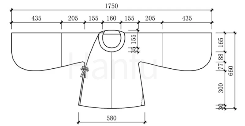 Hanfu Making(5) - Pan Collar Aoqun Cutting & Sewing Patterns