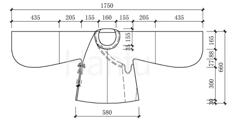 Hanfu Making(5) - Pan Collar Aoqun Cutting & Sewing Patterns