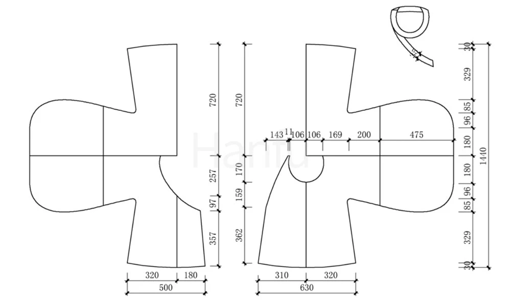 Hanfu Making(5) - Pan Collar Aoqun Cutting & Sewing Patterns