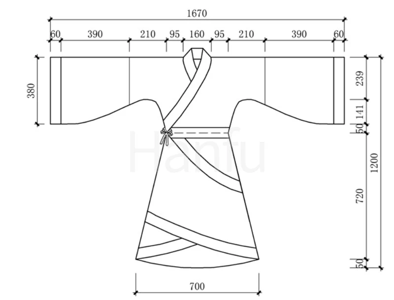 Hanfu Making(6) - Quju Cutting & Sewing Patterns