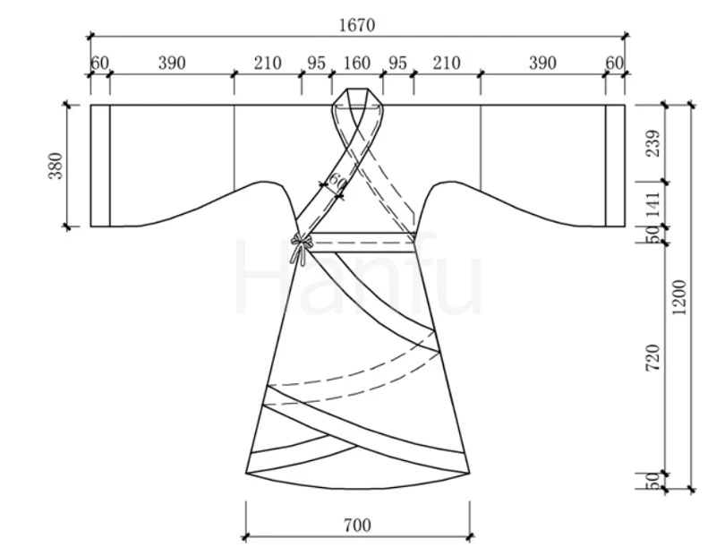 Hanfu Making(6) - Quju Cutting & Sewing Patterns