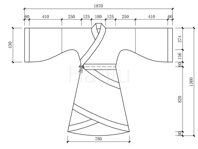 Hanfu Making(6) - Quju Cutting & Sewing Patterns