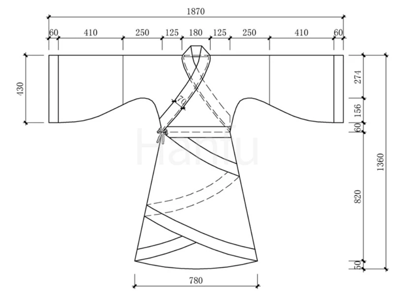 Hanfu Making(6) - Quju Cutting & Sewing Patterns