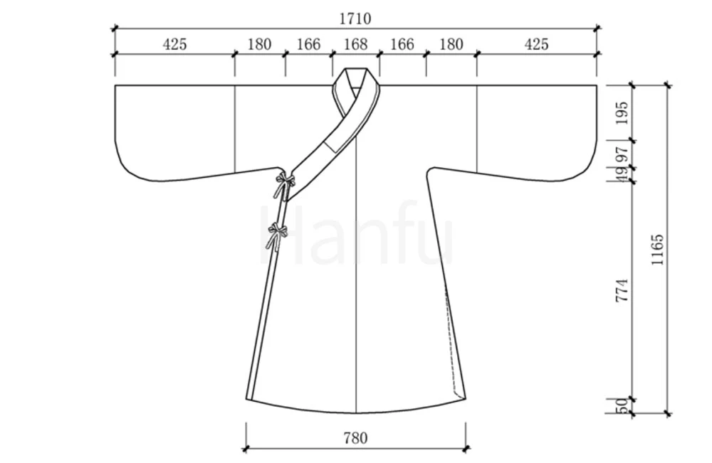 Hanfu Making(9) - Zhiduo Zhishen Daopao Cutting & Sewing Patterns 7