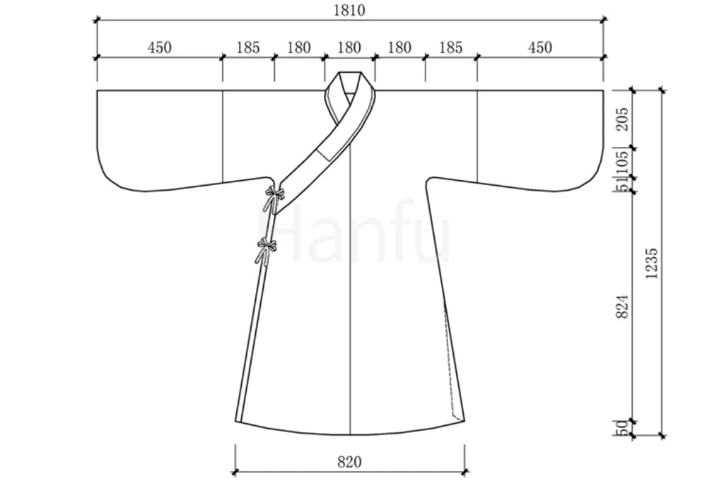 Hanfu Making(9) - Zhiduo Zhishen Daopao Cutting & Sewing Patterns 21
