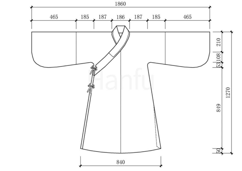 Hanfu Making(9) - Zhiduo Zhishen Daopao Cutting & Sewing Patterns 28