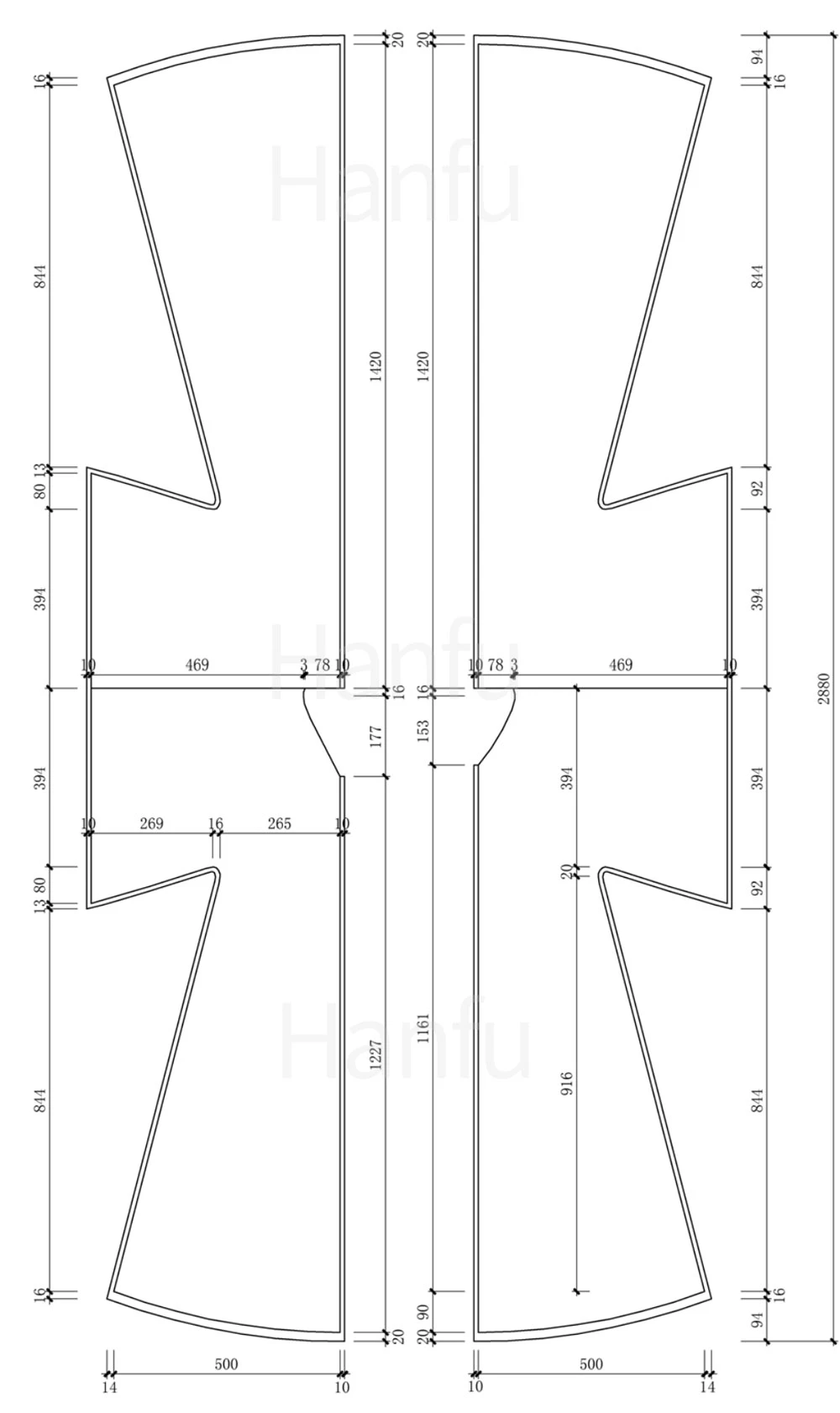 Hanfu Making(9) - Zhiduo Zhishen Daopao Cutting & Sewing Patterns 50