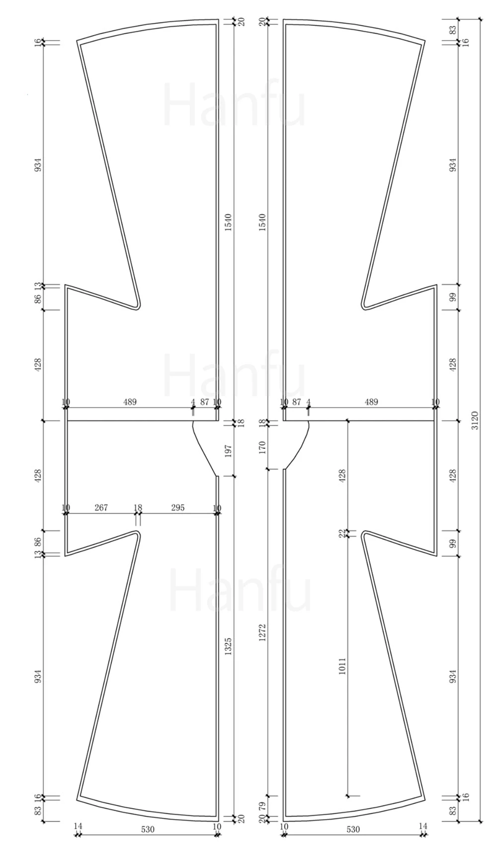 Hanfu Making(9) - Zhiduo Zhishen Daopao Cutting & Sewing Patterns 65