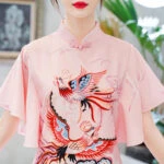 twin phoenix mini qipao dress