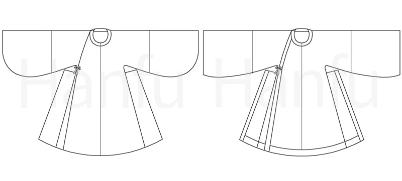 Hanfu Making(10) - Panling Pao and Lanshan Cutting & Sewing Patterns