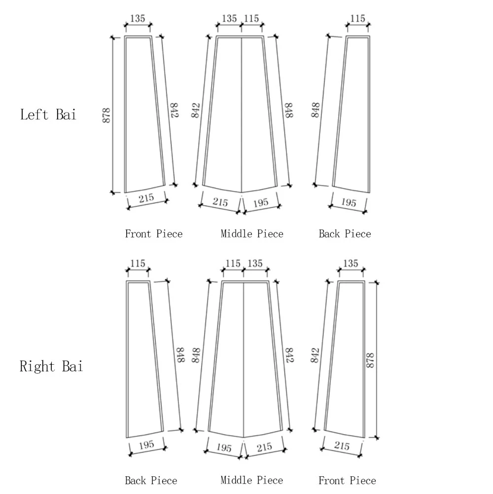 Hanfu Making(10) - Panling Pao and Lanshan Cutting & Sewing Patterns 42