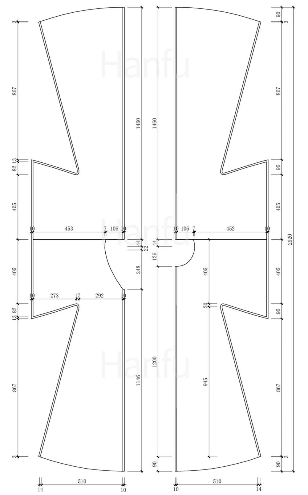 Hanfu Making(10) - Panling Pao and Lanshan Cutting & Sewing Patterns 49