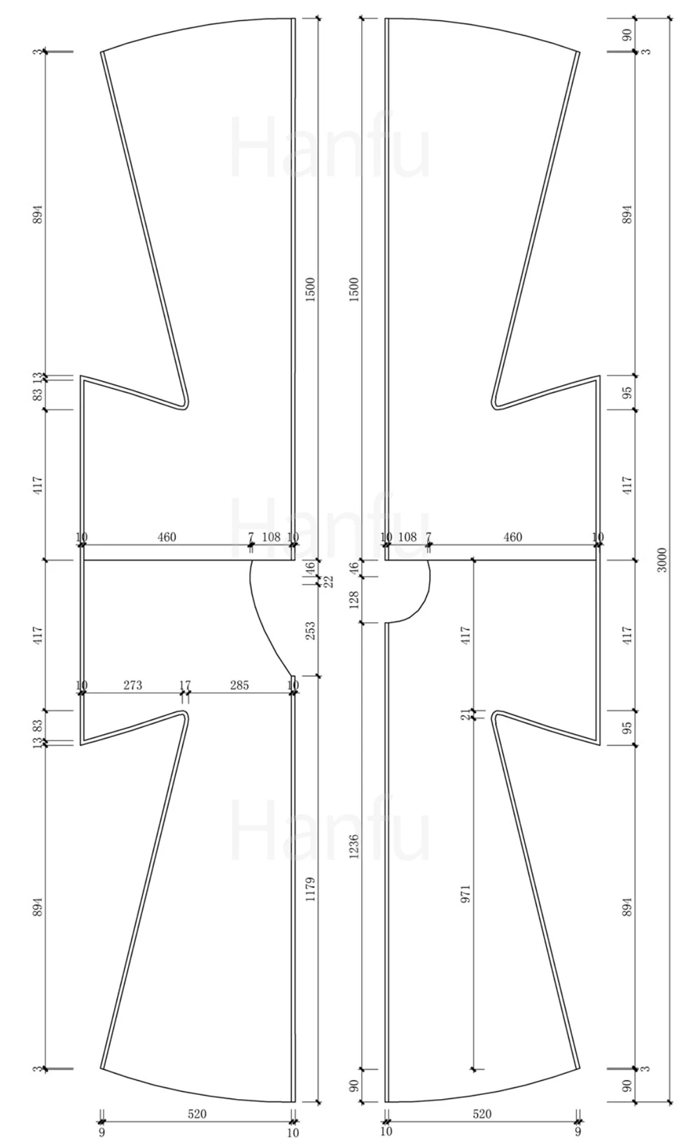 Hanfu Making(10) - Panling Pao and Lanshan Cutting & Sewing Patterns 55