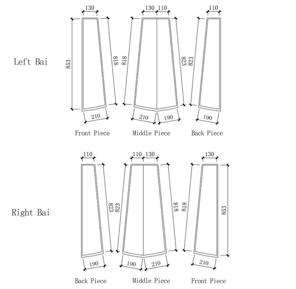 Hanfu Making(10) - Panling Pao and Lanshan Cutting & Sewing Patterns 6