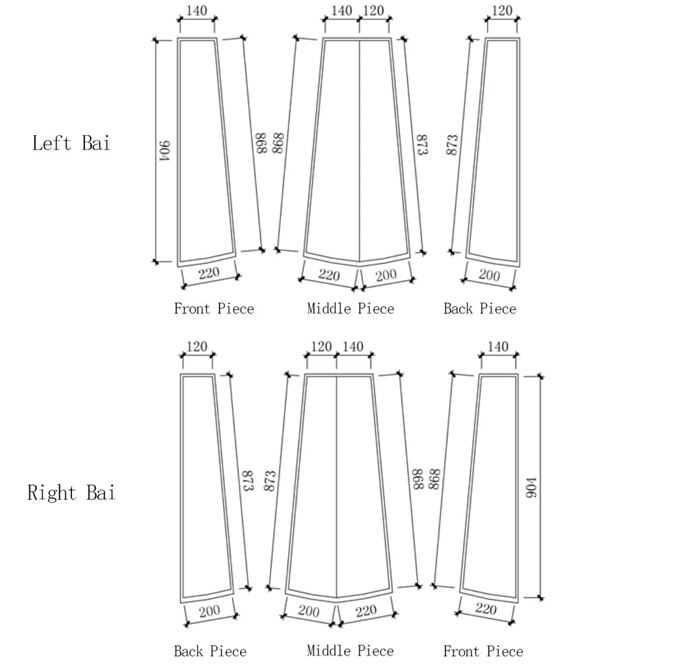 Hanfu Making(10) - Panling Pao and Lanshan Cutting & Sewing Patterns 18