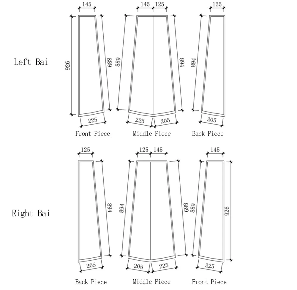 Hanfu Making(10) - Panling Pao and Lanshan Cutting & Sewing Patterns 24