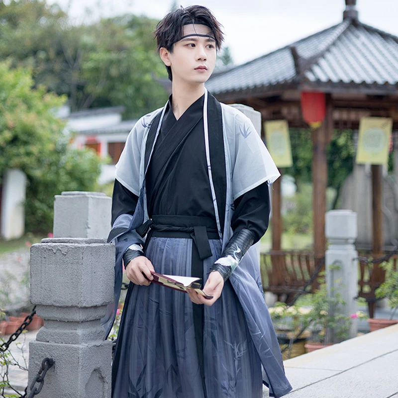 Bamboo Poet male hanfu dress