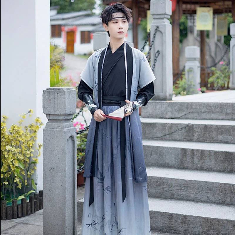 Bamboo Poet male hanfu dress