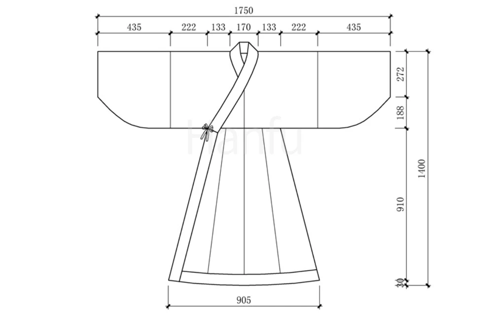 Hanfu Making(11) - Shenyi Cutting & Sewing Patterns 2