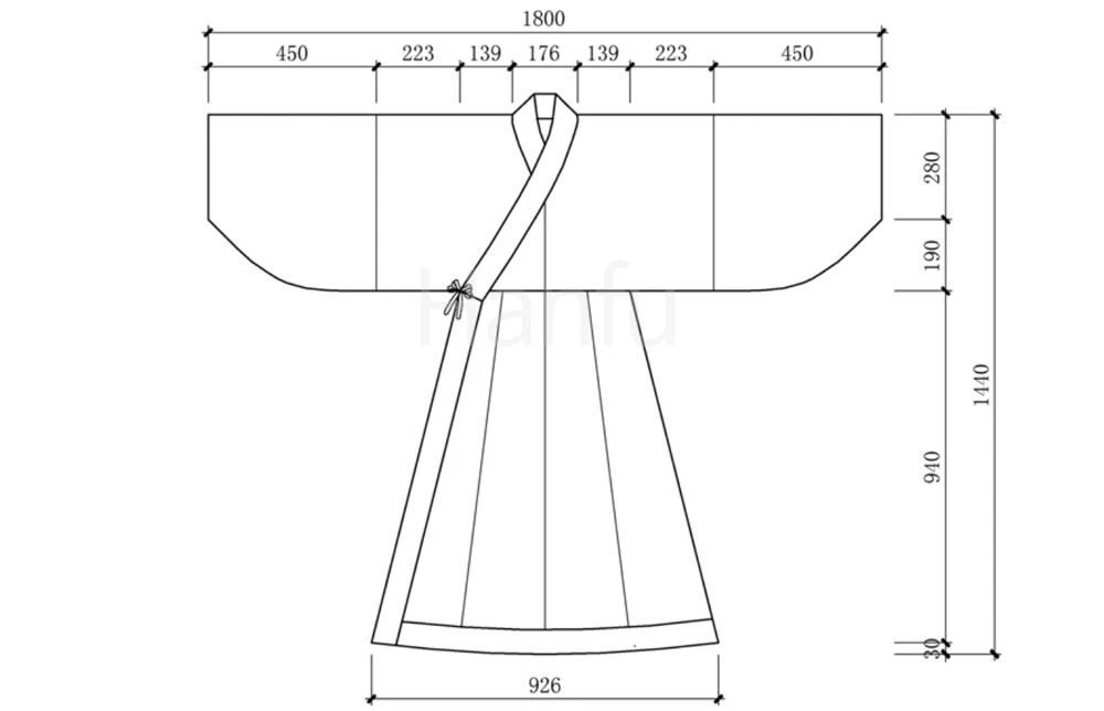 Hanfu Making(11) - Shenyi Cutting & Sewing Patterns 6