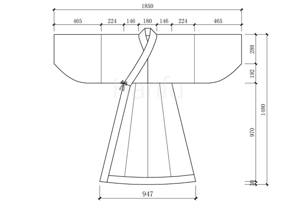Hanfu Making(11) - Shenyi Cutting & Sewing Patterns 10