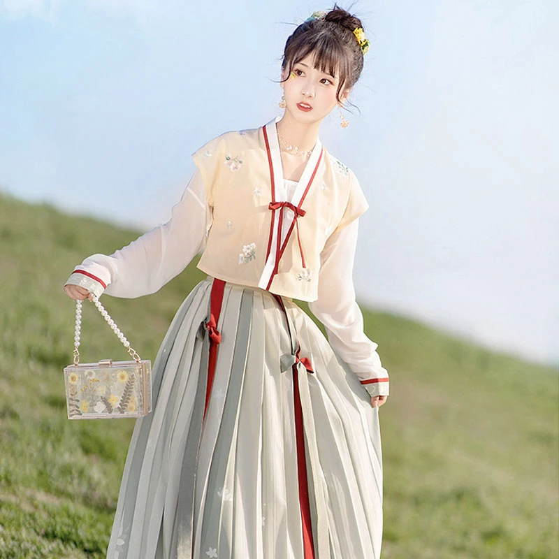 Spring Begonia hanfu dress