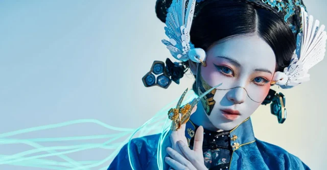 Hanfu in 2077? Post-95 Girl Made Cyberpunk Style Chinese Clothes