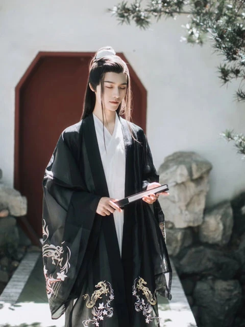 hanfu jiaoling youren crossed collar detail