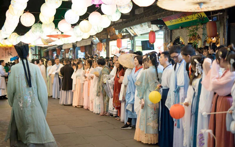 spring hanfu dress
