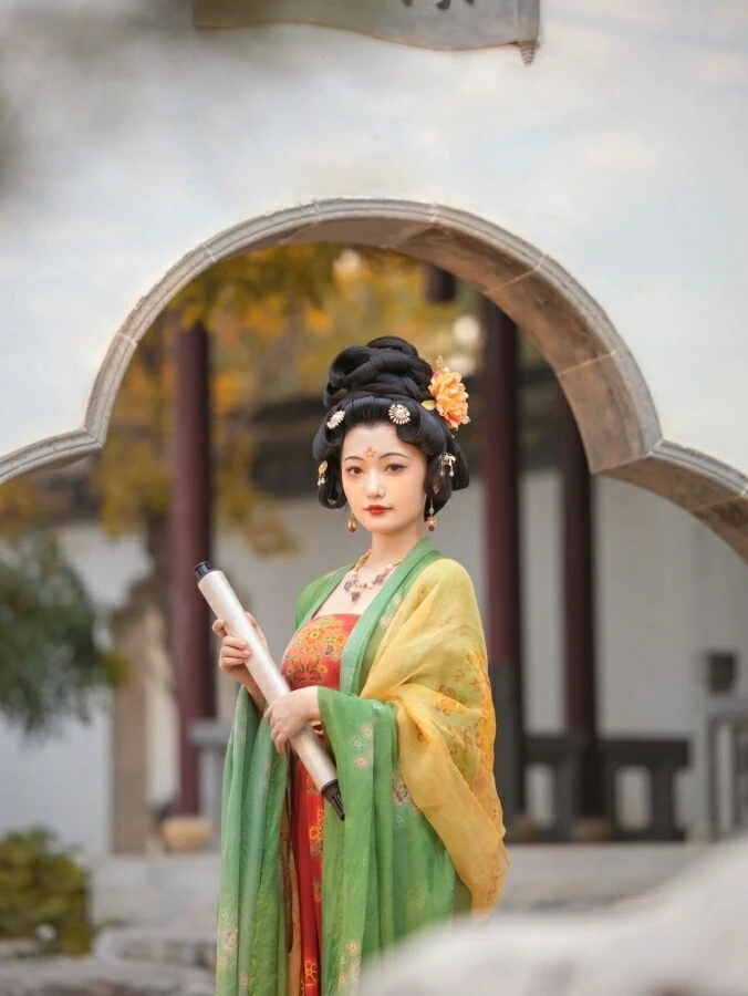 Taking Pictures of Ming Style Hanfu in the Forbidden City 284