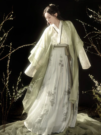 10 Gorgeous Green Hanfu Set for Summer 27