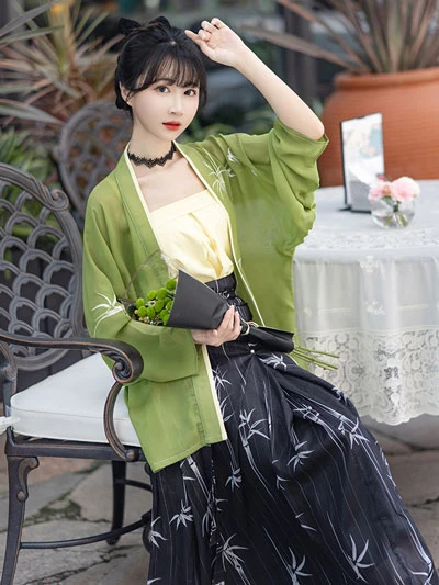 10 Gorgeous Green Hanfu Set for Summer 10