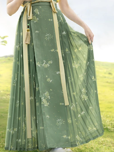 10 Gorgeous Green Hanfu Set for Summer 12