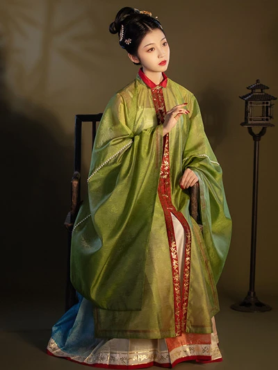 10 Gorgeous Green Hanfu Set for Summer 23