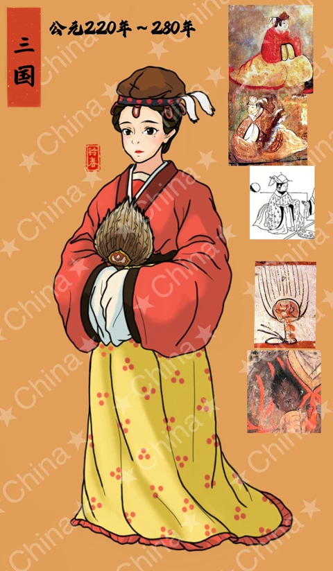 Ancient Chinese Women’s Hanfu Attire Illustrations