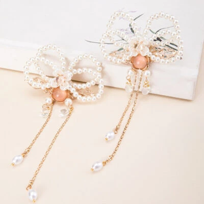 Pearl Hairclip Hanfu Headdress Ancient Costume Accessories for Girl