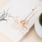 Pearl Hairclip Hanfu Headdress Ancient Costume Accessories for Girl