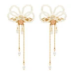 Pearl Hairclip Hanfu Headdress Ancient Costume Accessories for Girl