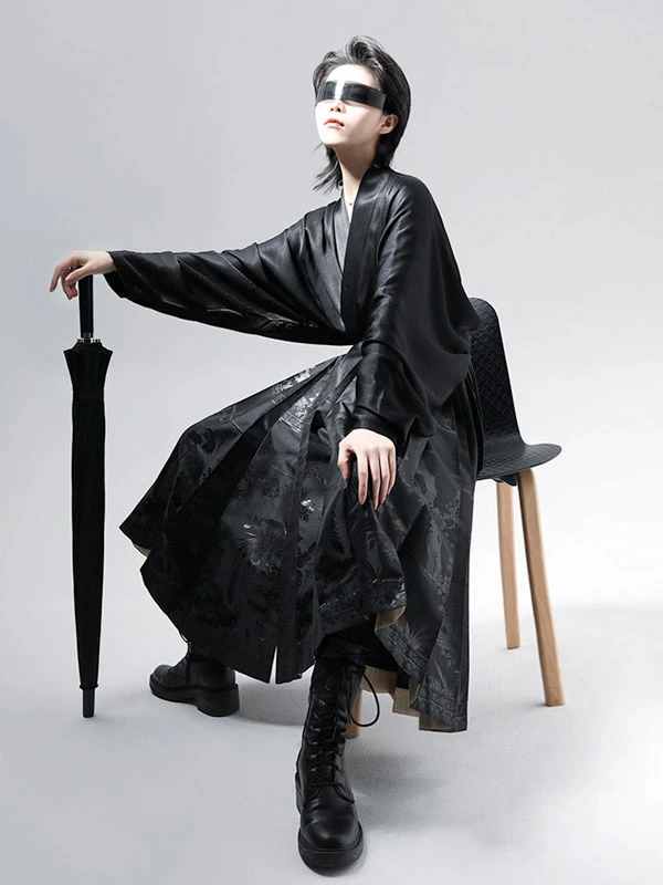 womens black hanfu dress