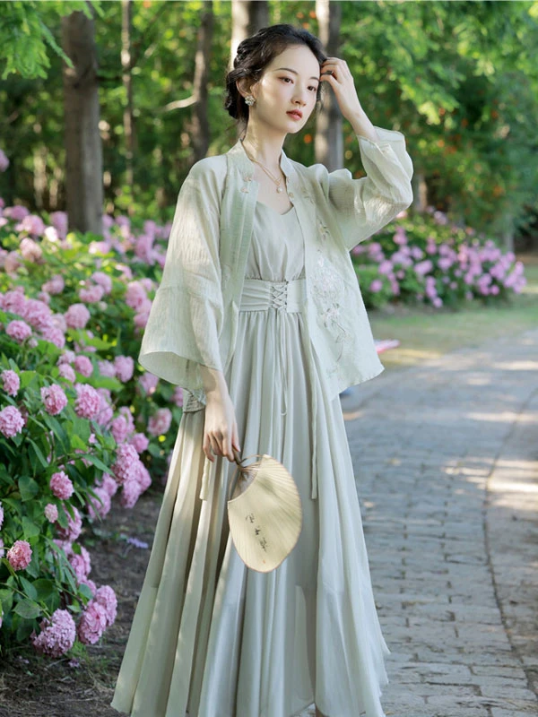 classy gray hanfu dresses for you