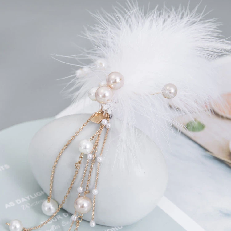 feather hairclip hanfu hair accessory