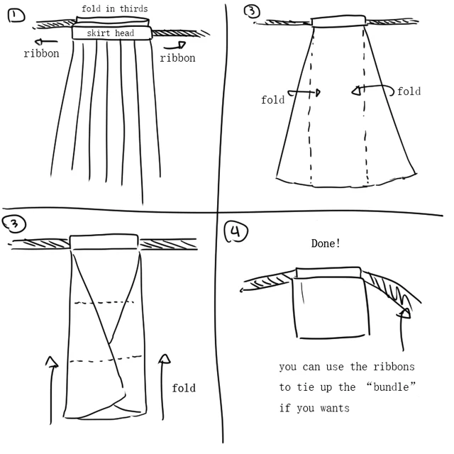 How to Fold and Store Hanfu Clothing