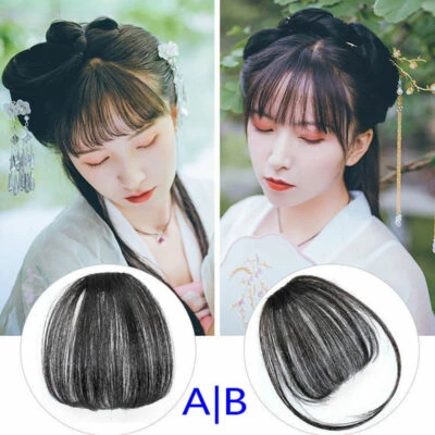 air bangs hanfu fringe