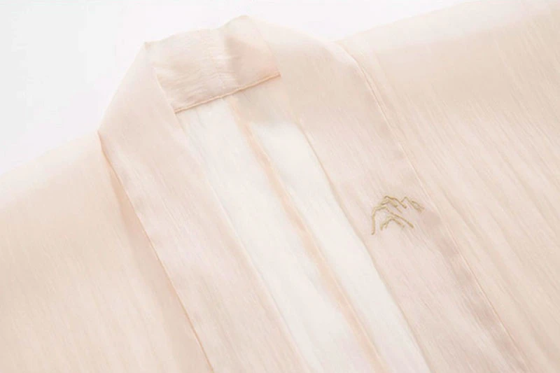 green landscape modern hanfu dress